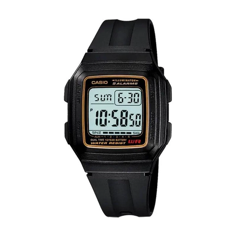 RELOJ CASIO UNISEX DIGITAL F-201WA-9AV - 1