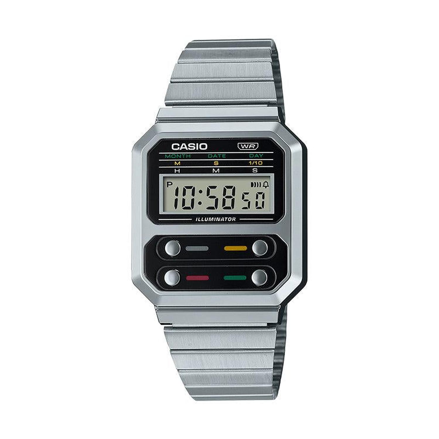 RELOJ CASIO UNISEX DIGITAL A100WE-1A - 1