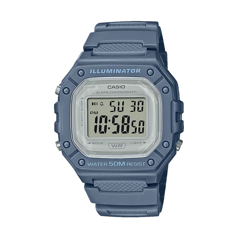 RELOJ CASIO UNISEX DIGITAL W-218HC-2AV - 1