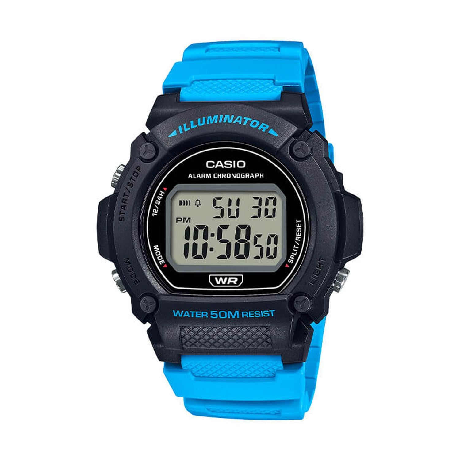 RELOJ CASIO UNISEX DIGITAL W-219H-2A2V - 1