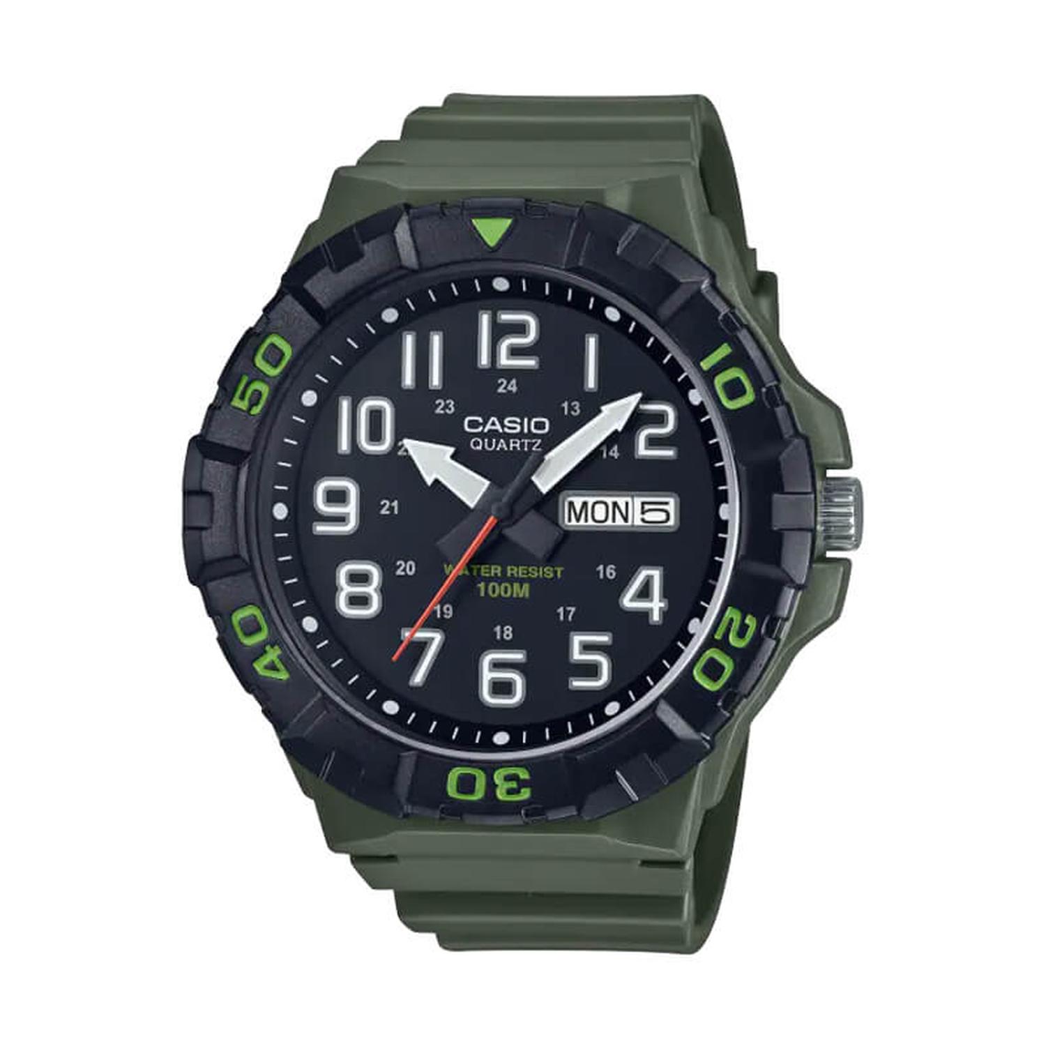 RELOJ CASIO UNISEX ANALOGICO MRW-210H-3AV - 1