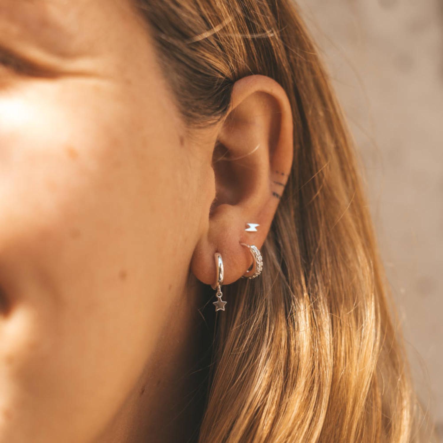 EAR PARTY RAYO Y ESTRELLA BAÑADO EN PLATA - 2