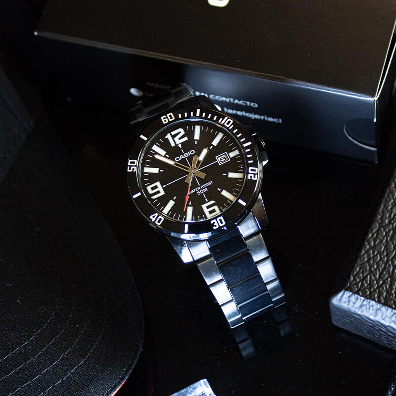 RELOJ CASIO HOMBRE ANALOGICO MTP-VD01B-1B - 2