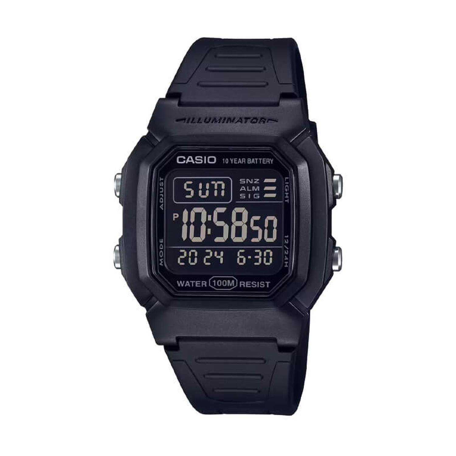 RELOJ DIGITAL CASIO UNISEX W-800H-1B - 1