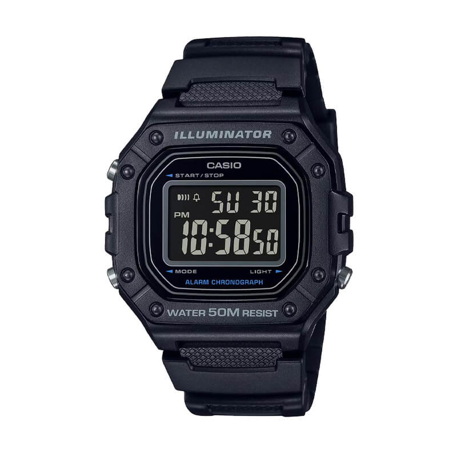 RELOJ DIGITAL CASIO HOMBRE W-218H-1BV - 1