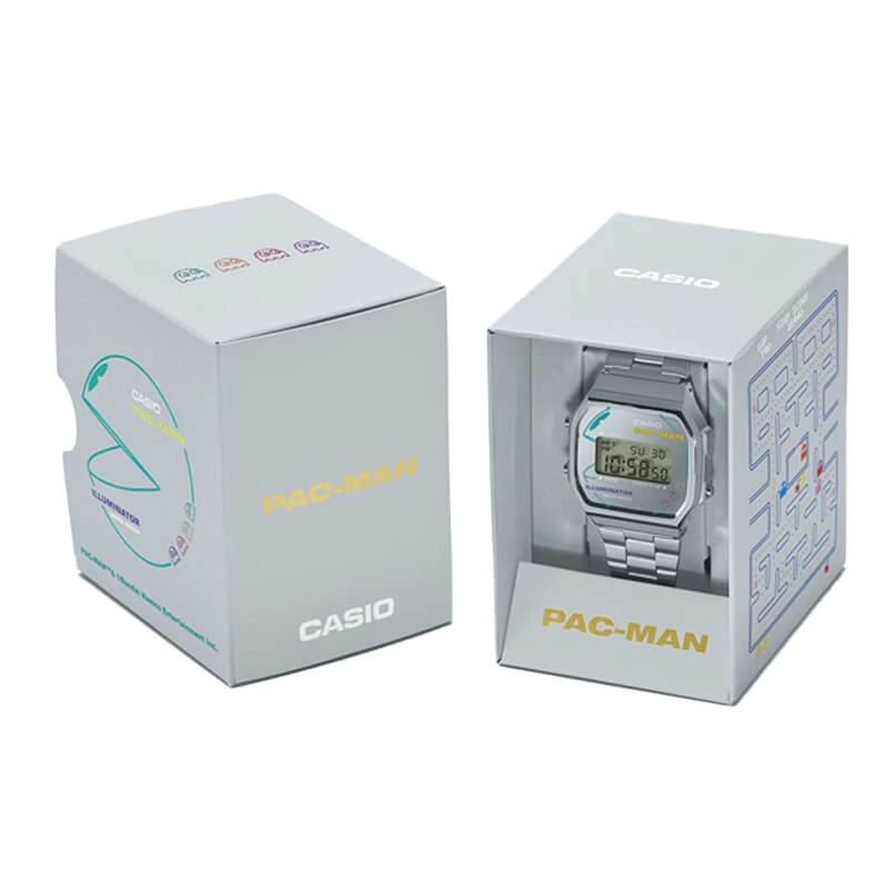 RELOJ DIGITAL CASIO UNISEX A168WEPC-7A PAC-MAN - 2