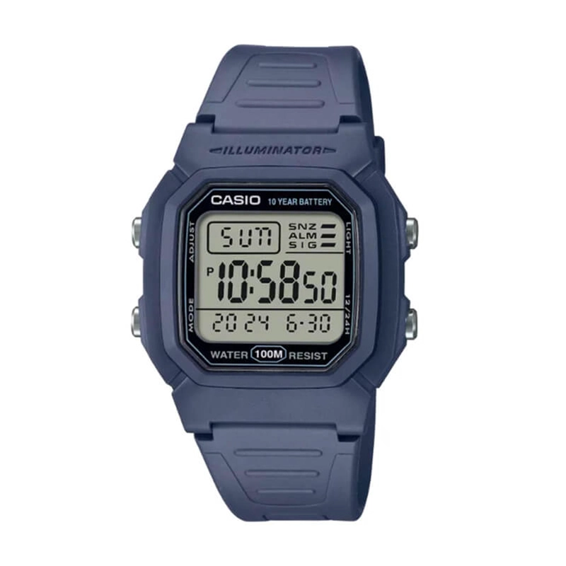 RELOJ DIGITAL CASIO UNISEX W-800H-2A - 1