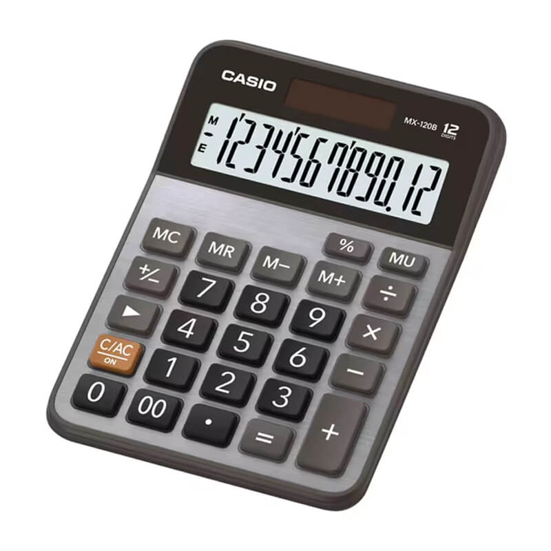 CALCULADORA DE ESCRITORIO CASIO MX-120B-W-DC - 1