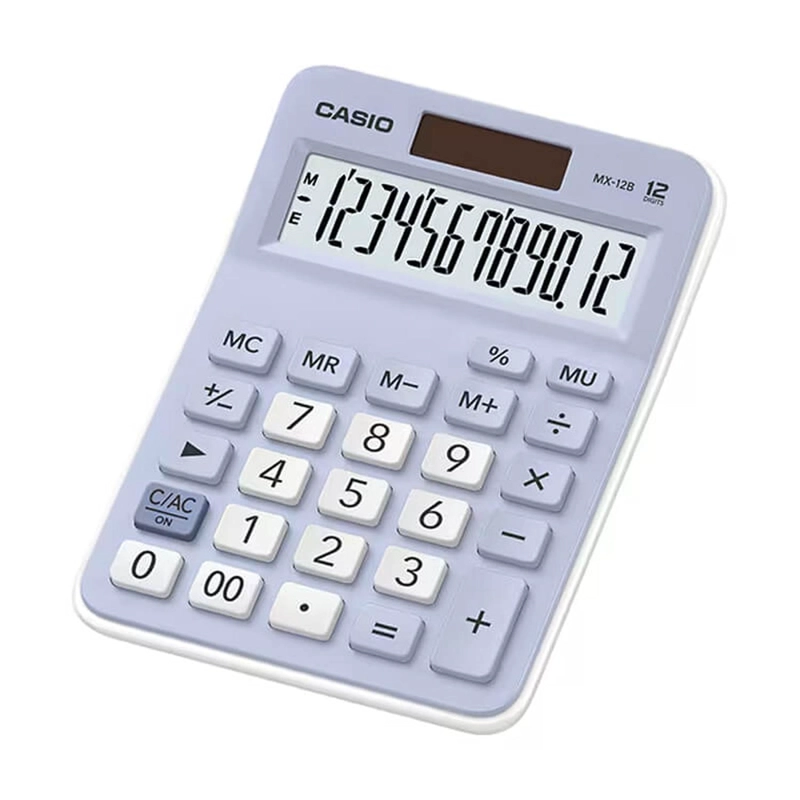 CALCULADORA DE ESCRITORIO CASIO MX-12B-LB-W-DC - 1