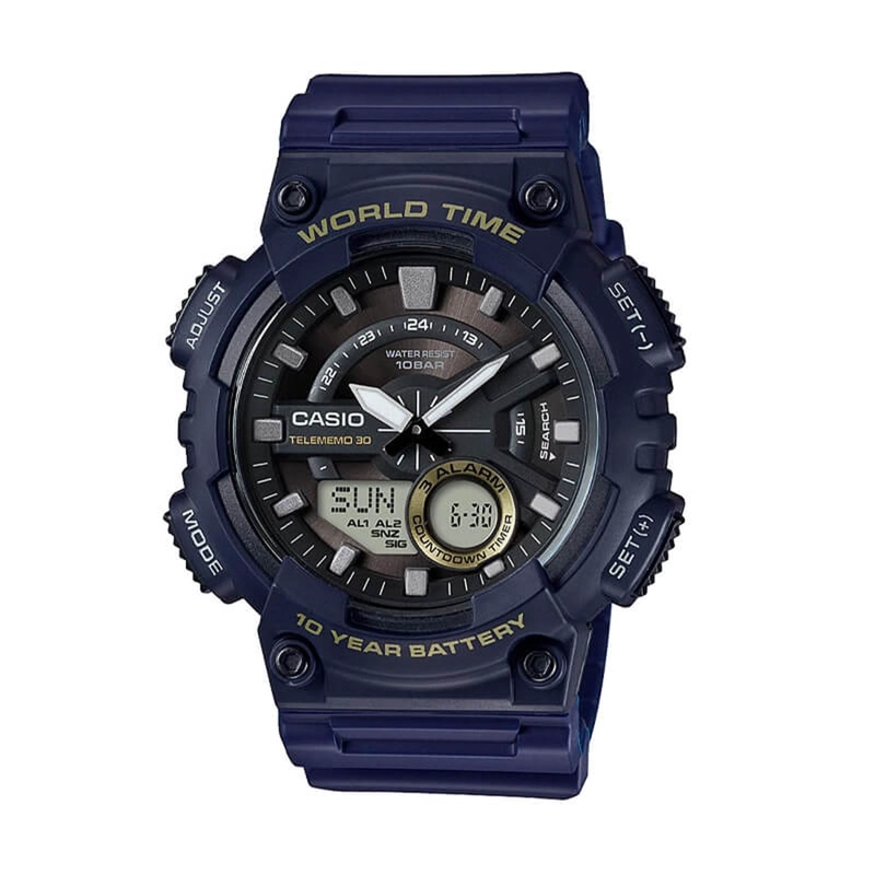 RELOJ ANALOGO DIGITAL CASIO HOMBRE AEQ-110W-2AVDF - 1