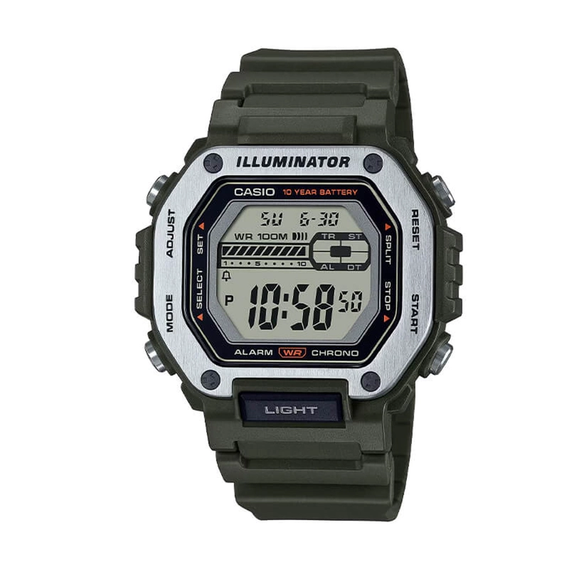 RELOJ DIGITAL CASIO HOMBRE MWD-110H-3AV - 1