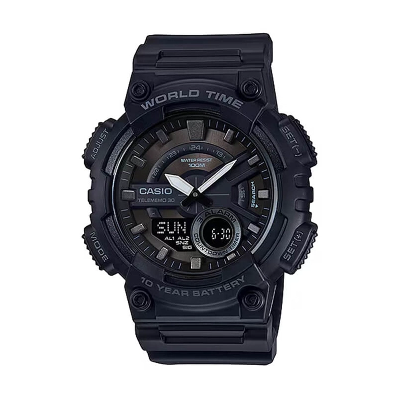 RELOJ DIGITAL-ANALOGO CASIO HOMBRE AEQ-110W-1B - 1