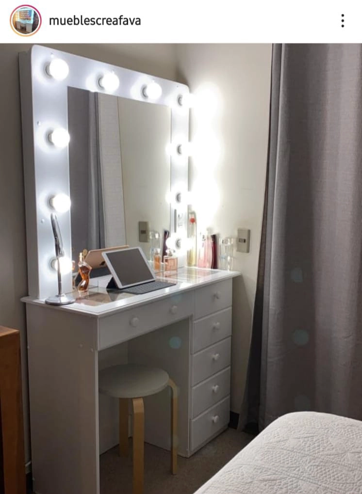 TOCADOR CREAFAVA ESTILO HOLYWOOD 1 MT - 2