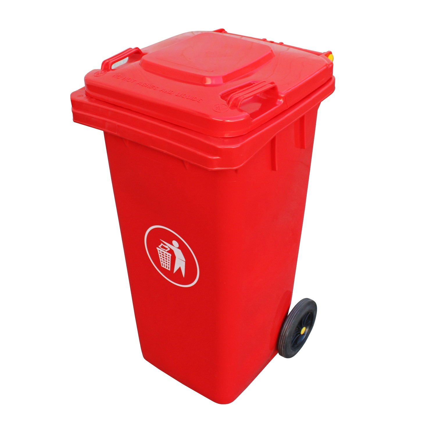 CONTENEDOR BASURA 120 LTS ROJO - 1