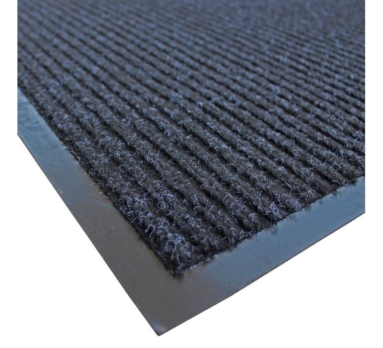 LIMPIAPIÉS RANURADO SIGNET HBTM27NEGRO 90 X 150 CM GRIS DE ALTA CALIDAD PARA LA ENTRADA DE CASAS - 2