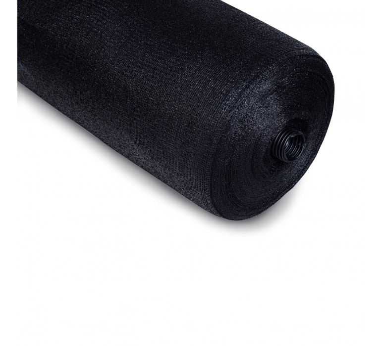 MALLA RASCHEL SIGNET HBTA13 NEGRO 2.1 X50M RED TEJIDA BASE PLASTICO COMPUESTO HDPE ALTA CALIDAD - 1