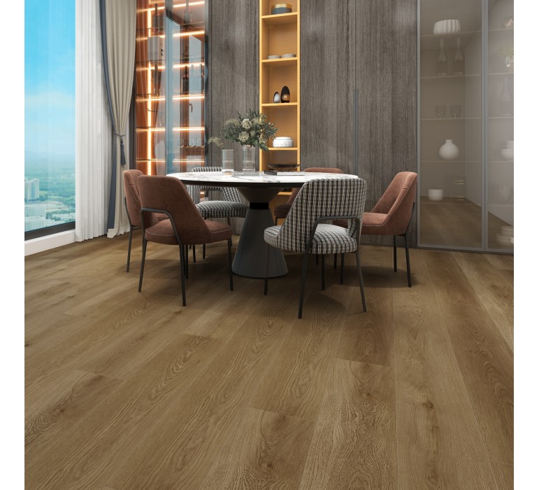 PISO VINILICO SIGNET HBBL02 SPC 5.2 MM CHOCOLATE ESTILO DE VIDA MODERNO Y FUNCIONAL - 2