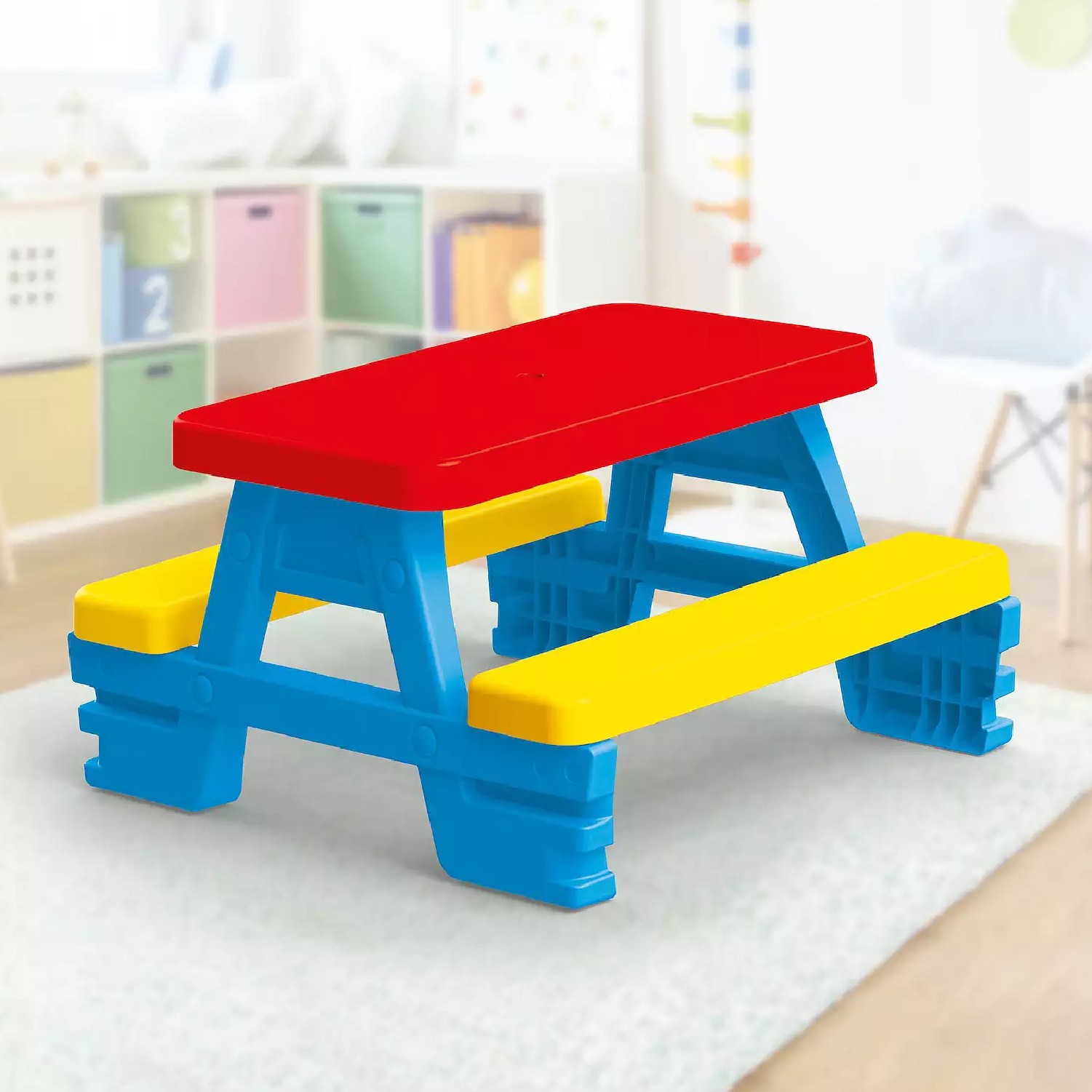 MESA PICNIC HOBBY MARKET DL3008 AZUL PARA 4 PERSONAS - 3