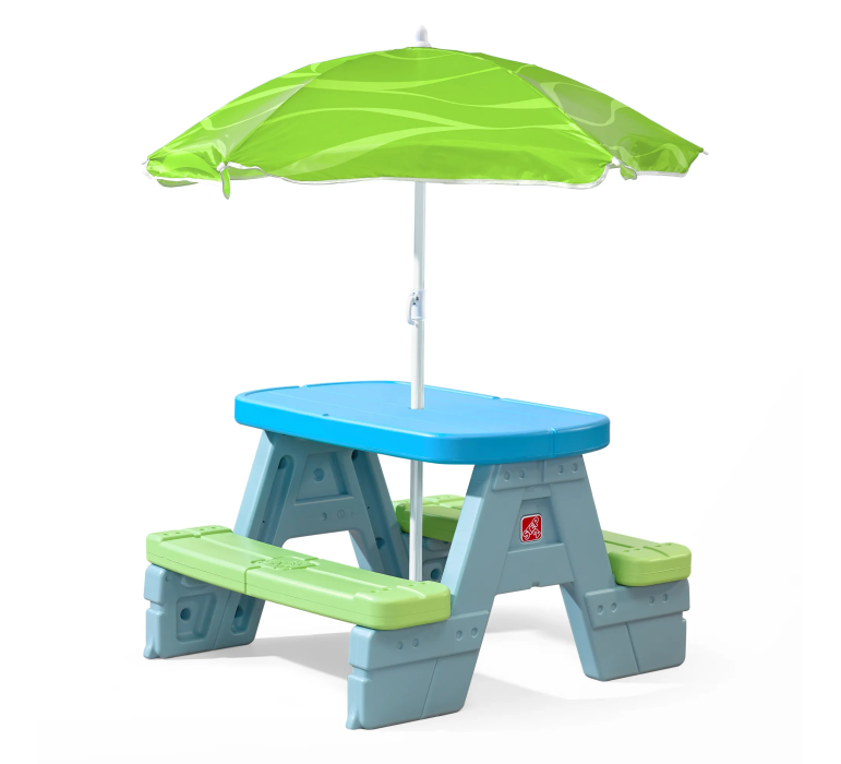 MESA PICNIC HOBBY MARKET HB402499 CELESTE CON PARAGUA - 1