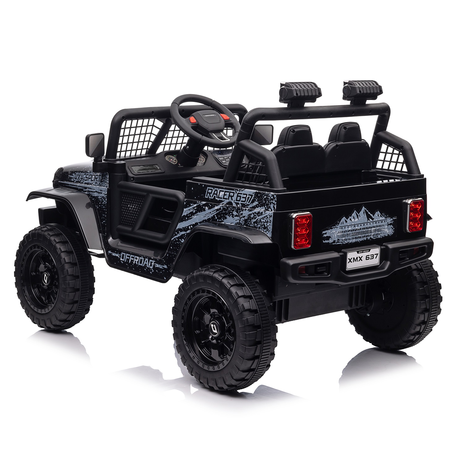 VEHICULO INFANTIL 12V NEGRO - 3