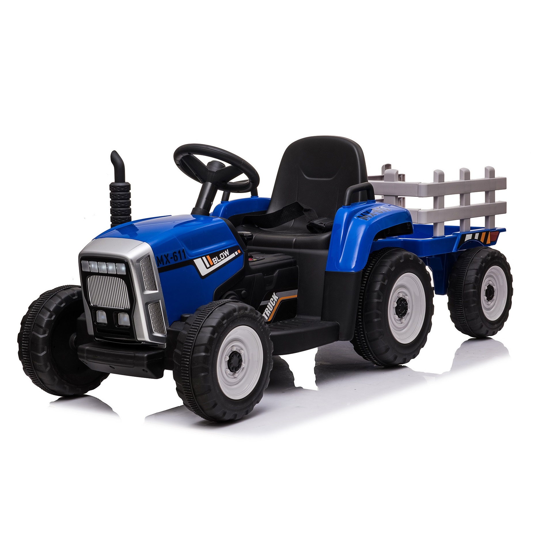 TRACTOR INFANTIL 12V AZUL - 1