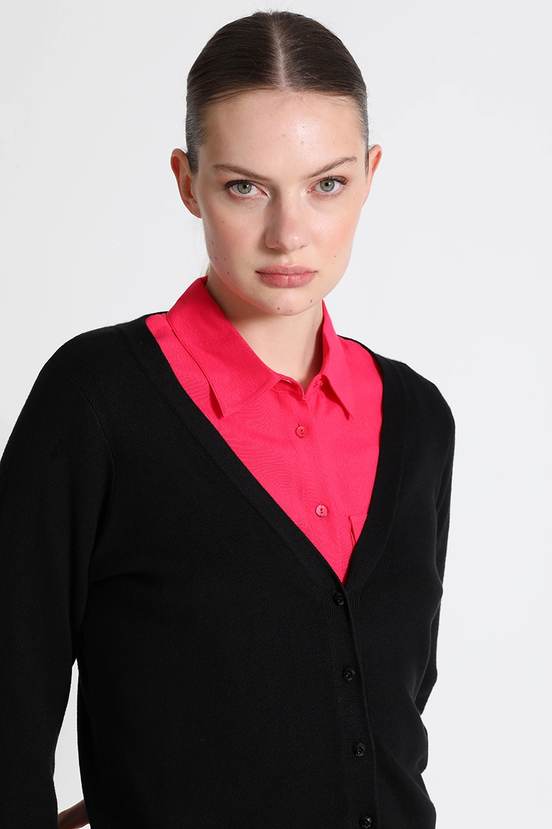 CARDIGAN TEJIDO NEGRO LIOLA - 3