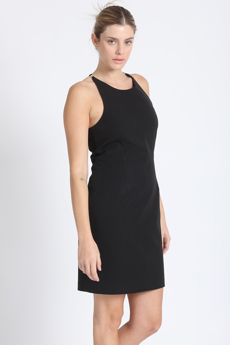 VESTIDO STRASS HALTER NEGRO LIOLA - 4