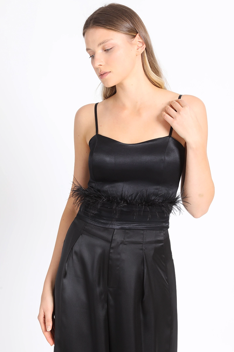 TOP PABILO PLUMAS NEGRO LIOLA - 5