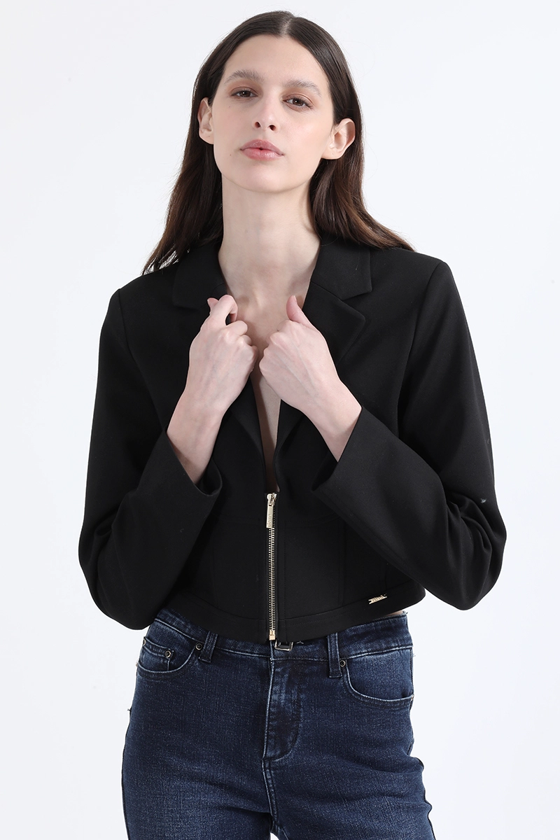 BLAZER CROPPED, CORTES CORSE, NEGRO LIOLA - 4
