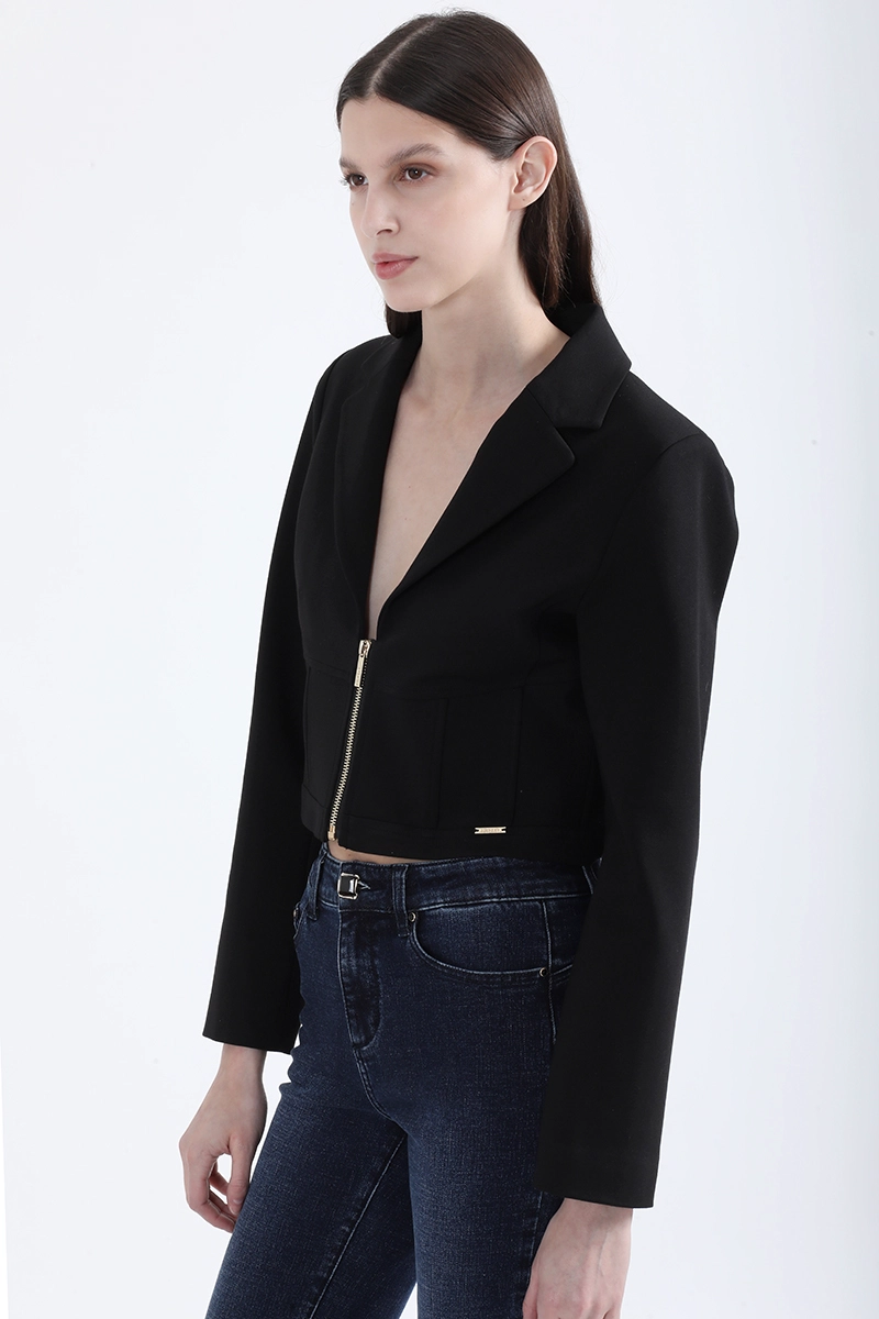 BLAZER CROPPED, CORTES CORSE, NEGRO LIOLA - 5