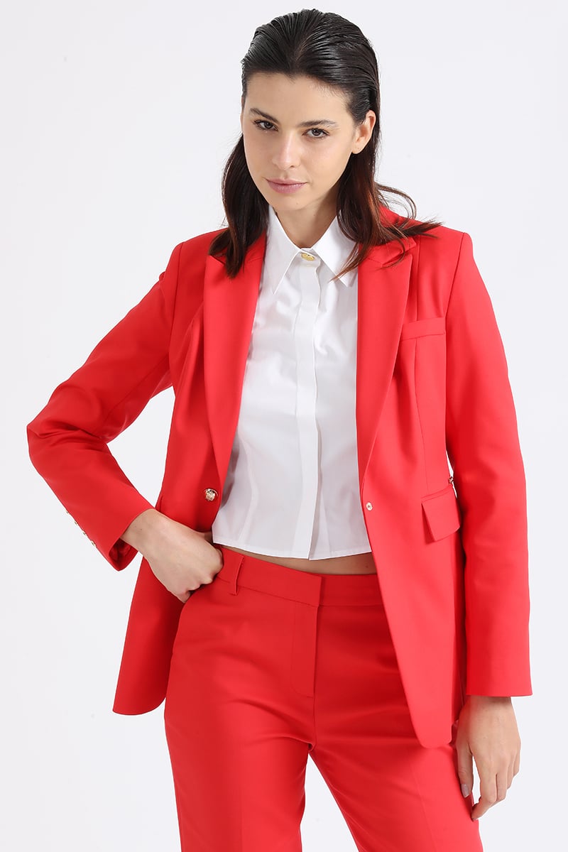 BLAZER ENTALLADO, ROJO LIOLA - 4