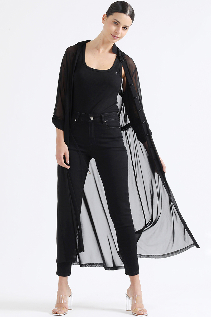 TAPADO MALLA SEMI TRANSPARENTE, NEGRO LIOLA - 3