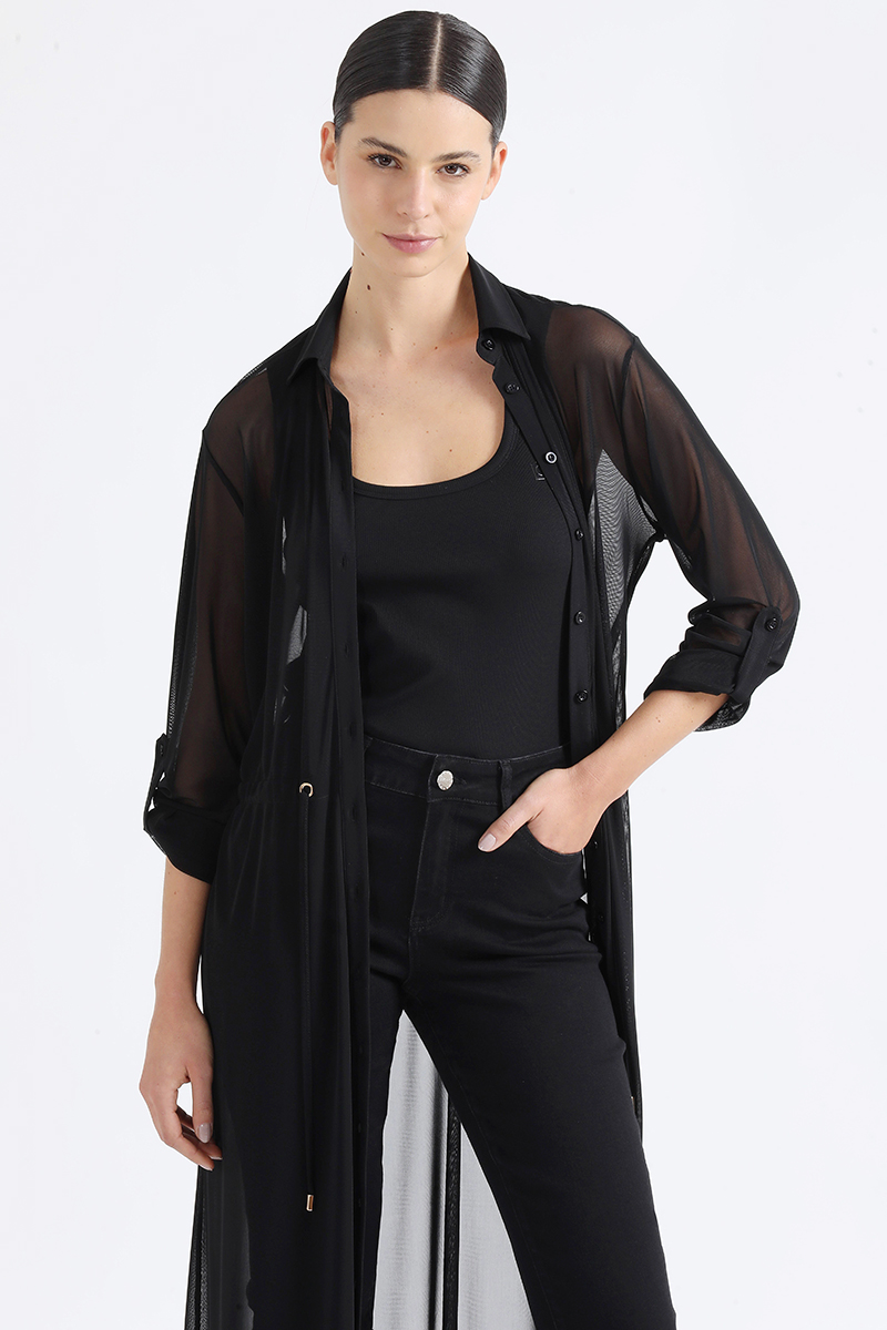 TAPADO MALLA SEMI TRANSPARENTE, NEGRO LIOLA - 4