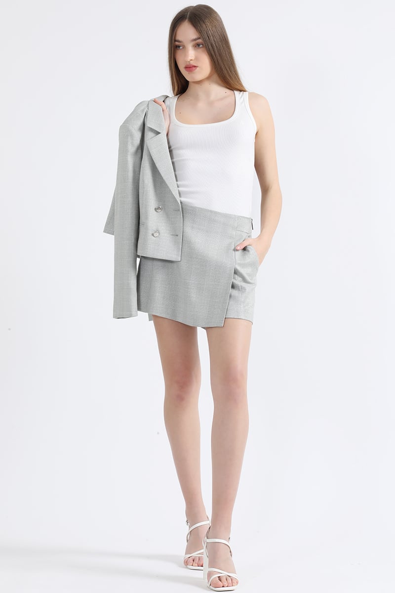 FALDA PANTALÓN MUJER LIOLA VERDE/PERLA MINI PRINCIPE DE GALES - 3