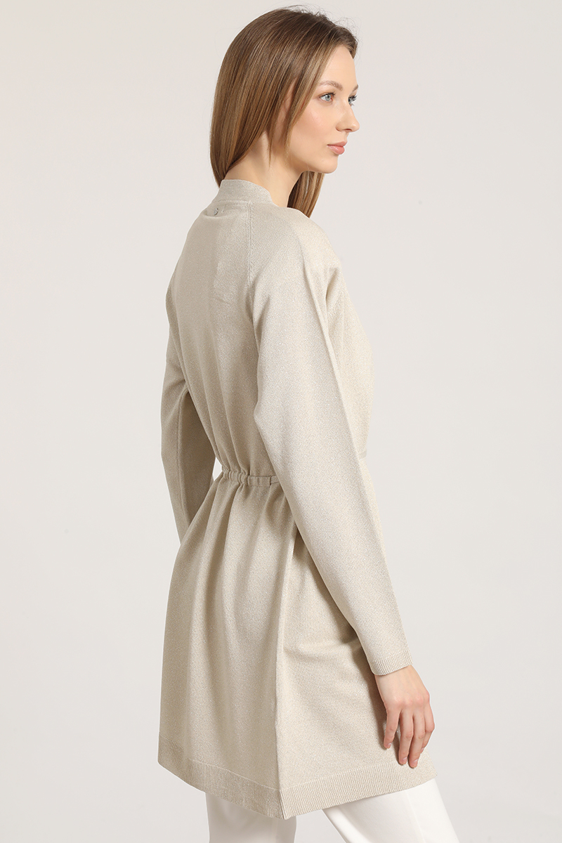 TAPADO LARGO CON HILO METALIZADO LIOLA MUJER BEIGE - 5