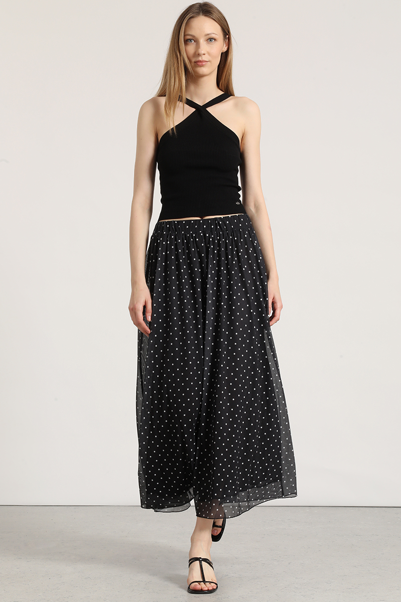 TOP HALTER TEJIDO LIOLA MUJER EN COLOR NEGRO - 4