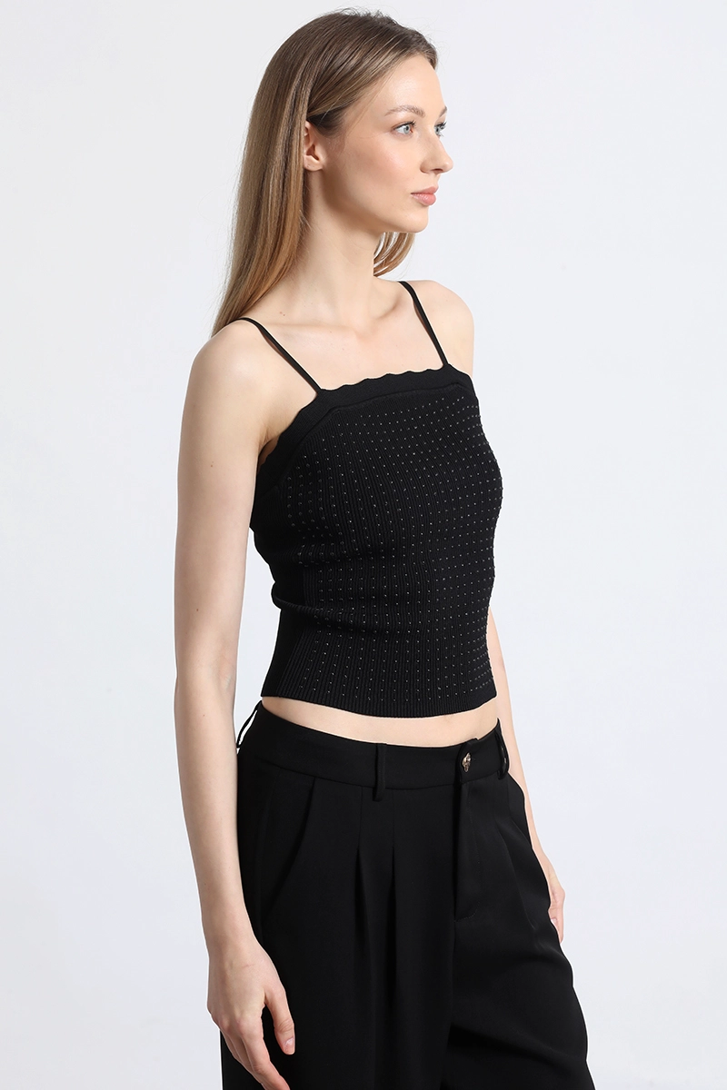 TOP CON TIRANTES MUJER LIOLA NEGRO - 1