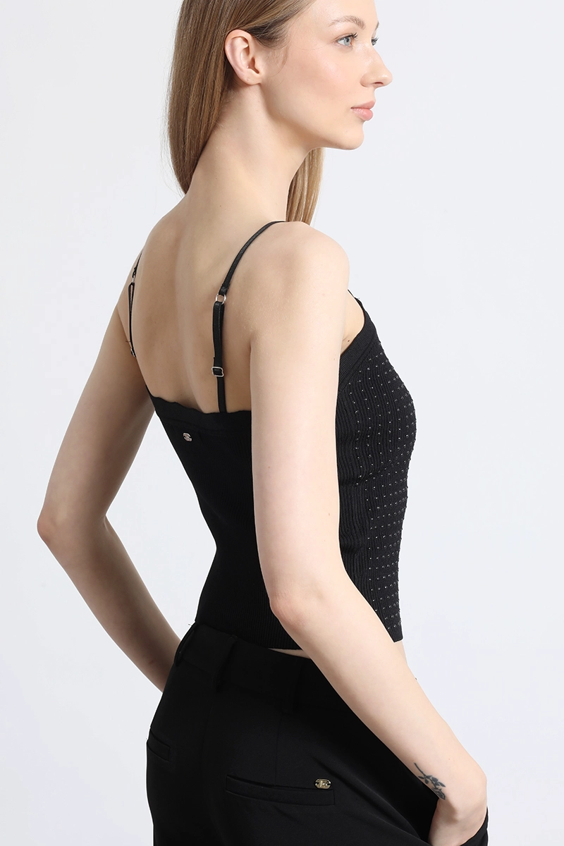 TOP CON TIRANTES MUJER LIOLA NEGRO - 5