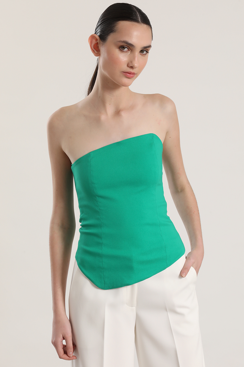 TOP STRAPLESS LIOLA MUJER VERDE - 4