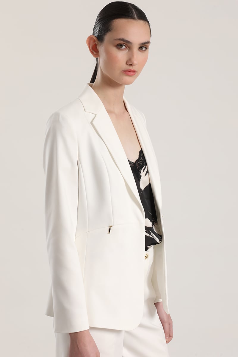BLAZER ENTALLADO CIERRE OCULTO LIOLA MUJER CRUDO - 5