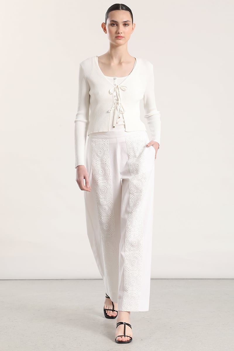 CARDIGAN CON AMARRAS LIOLA MUJER CRUDO - 2