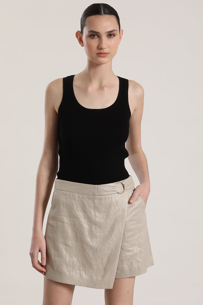 FALDA PANTALON LINO LIOLA MUJER BEIGE - 1
