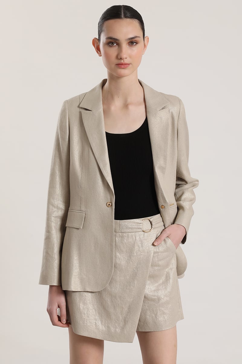 FALDA PANTALON LINO LIOLA MUJER BEIGE - 2