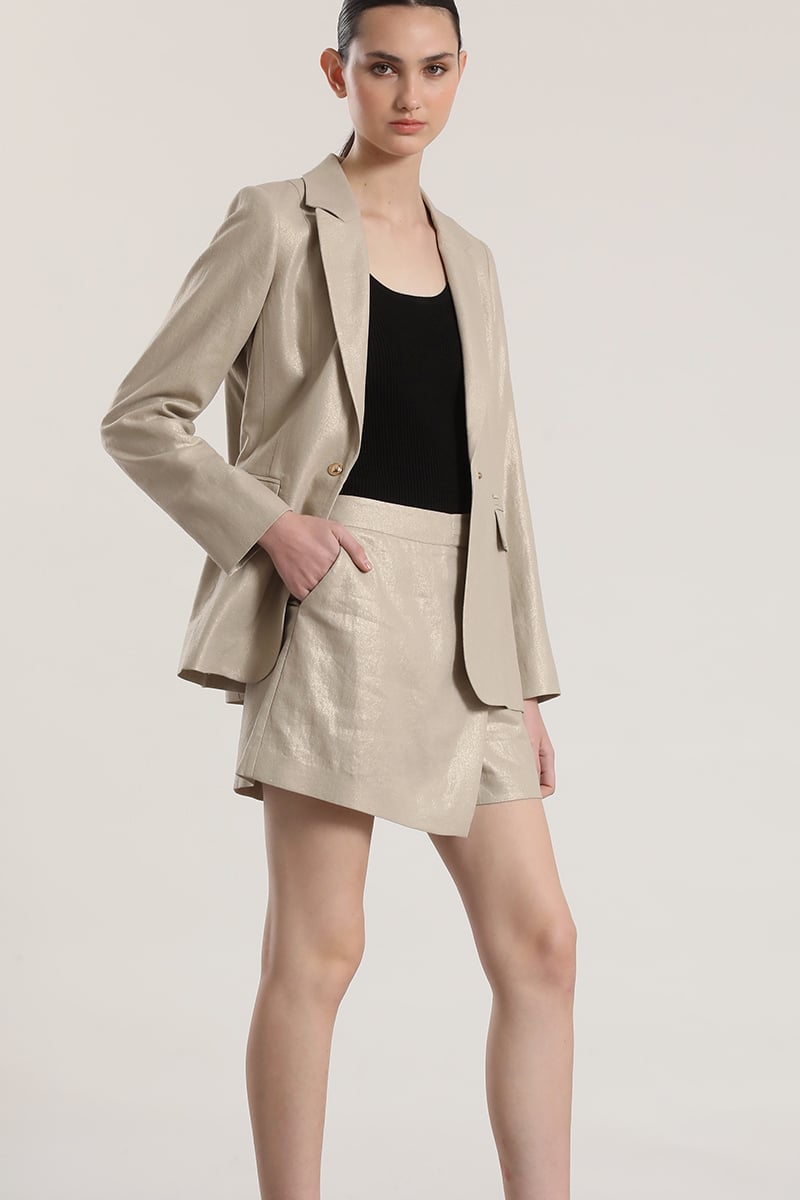 FALDA PANTALON LINO LIOLA MUJER BEIGE - 3