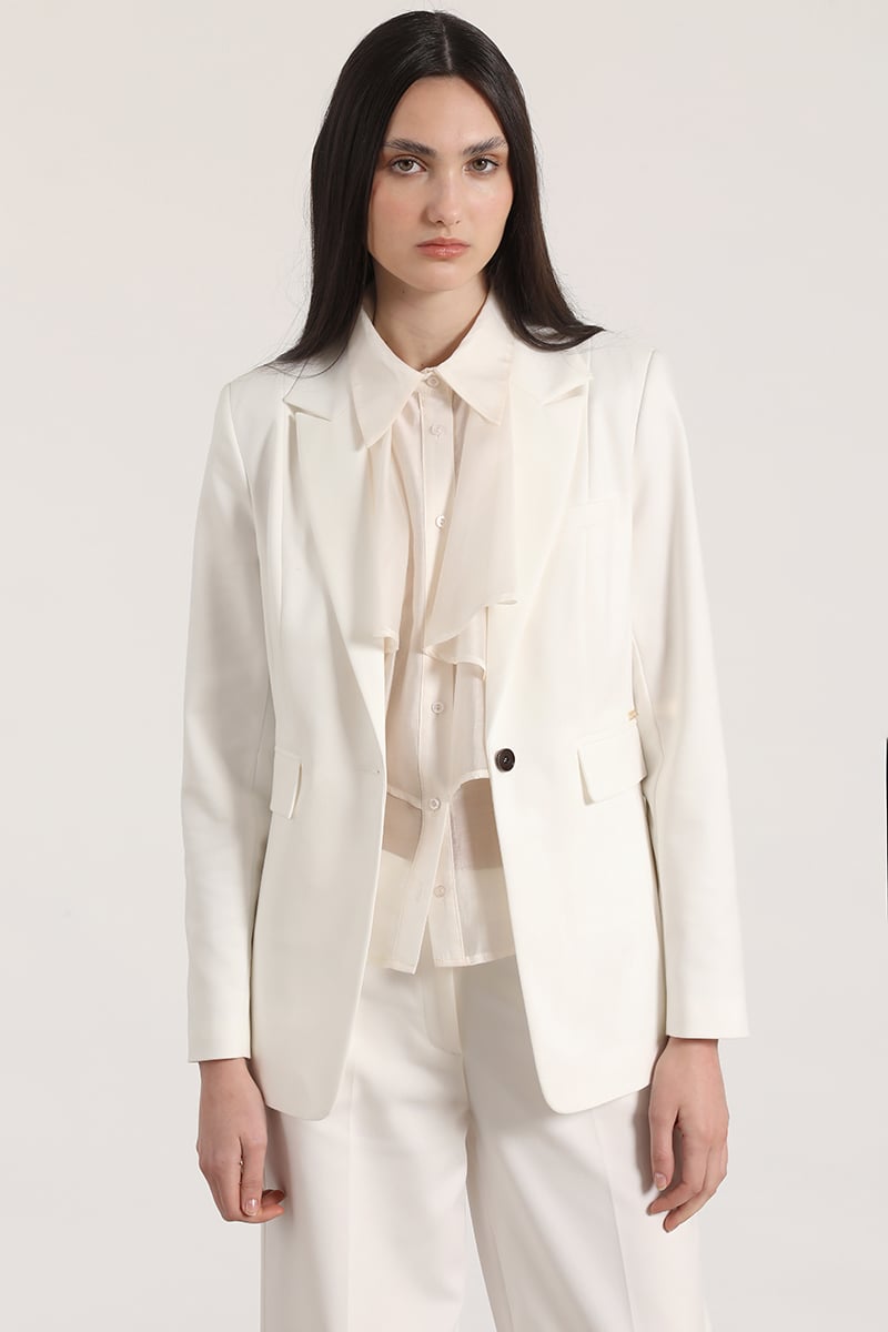 BLAZER ENTALLADO CLASICO LIOLA MUJER CRUDO - 1