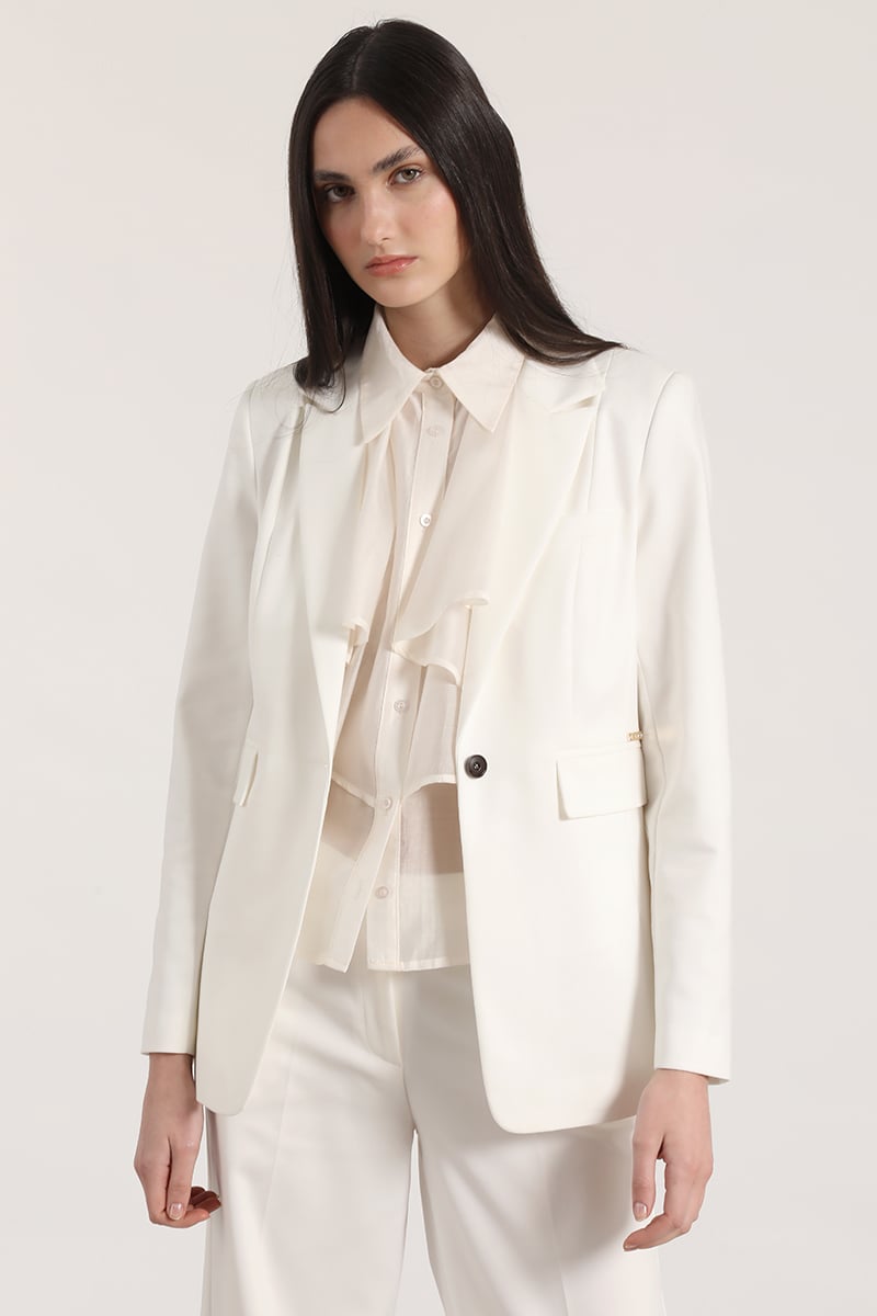 BLAZER ENTALLADO CLASICO LIOLA MUJER CRUDO - 4