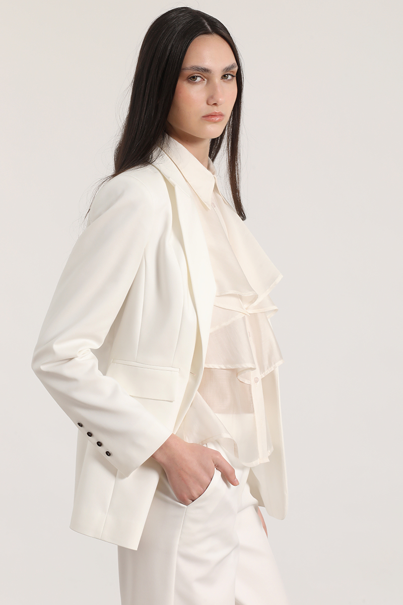BLAZER ENTALLADO CLASICO LIOLA MUJER CRUDO - 6
