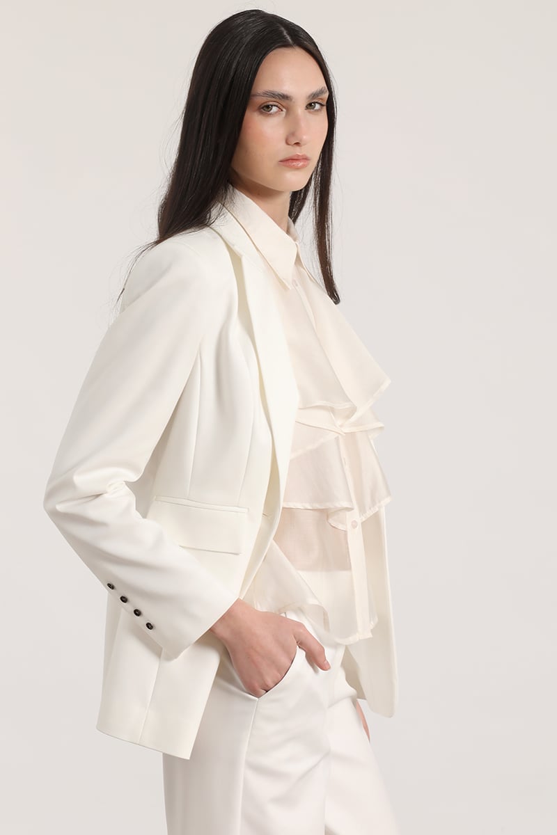 BLAZER ENTALLADO CLASICO LIOLA MUJER CRUDO - 6