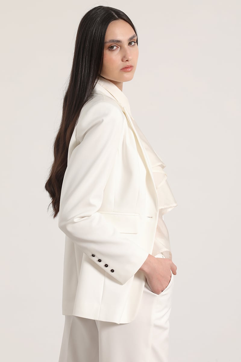 BLAZER ENTALLADO CLASICO LIOLA MUJER CRUDO - 7