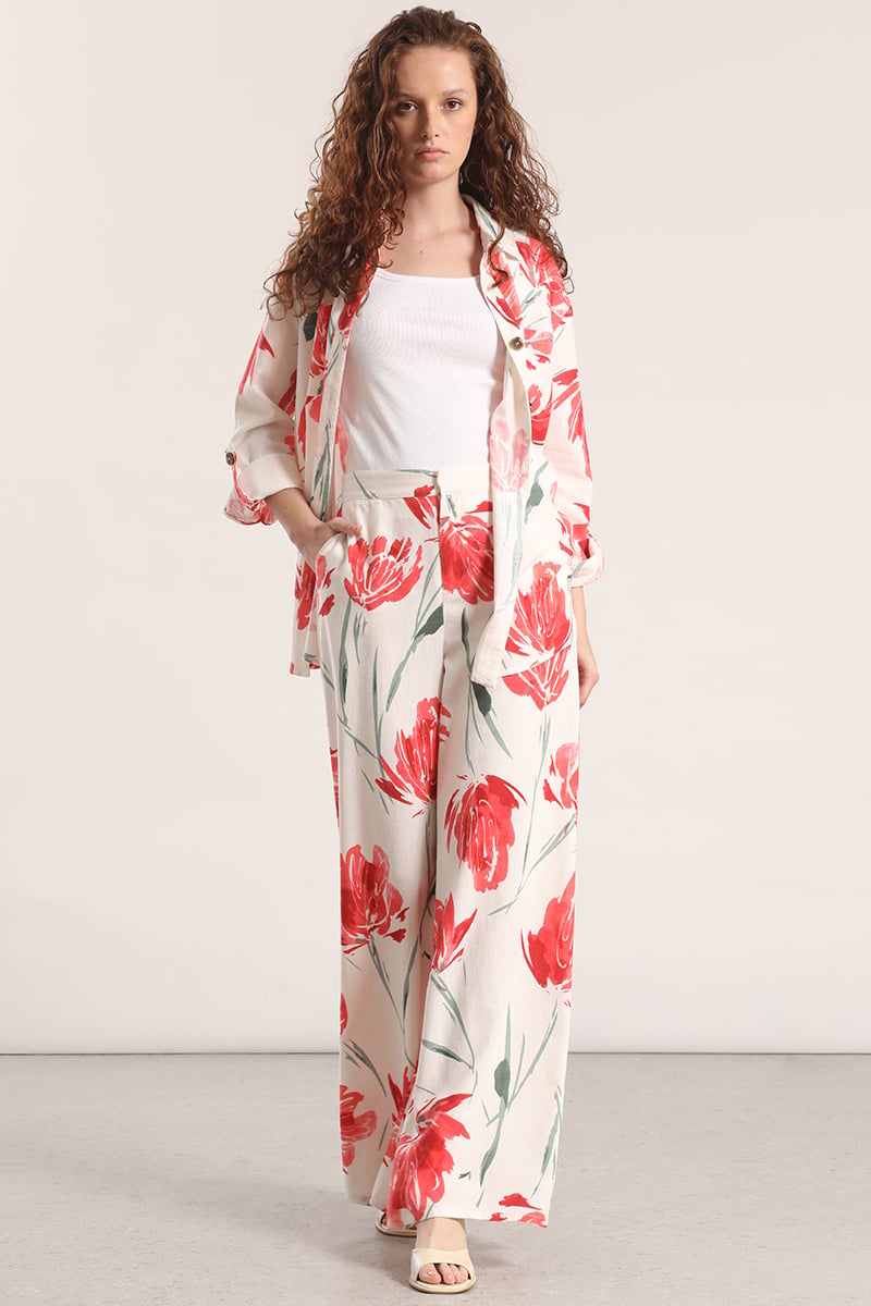 PANTALON PALAZZO LINO LIOLA MUJER ESTAMPADO - 2